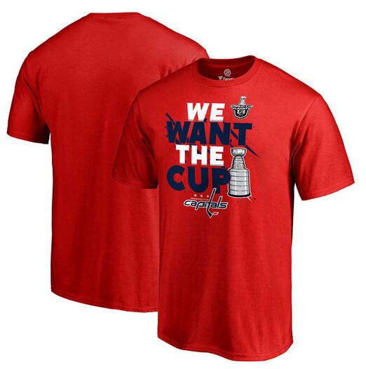 Washington Capitals Fanatics Branded 2017 NHL Stanley Cup Playoff Participant Blue Line Big & Tall T Shirt Red