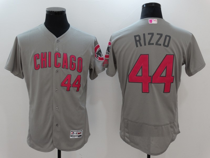 Cubs 44 Anthony Rizzo Gray Mother's Day Flexbase Jersey