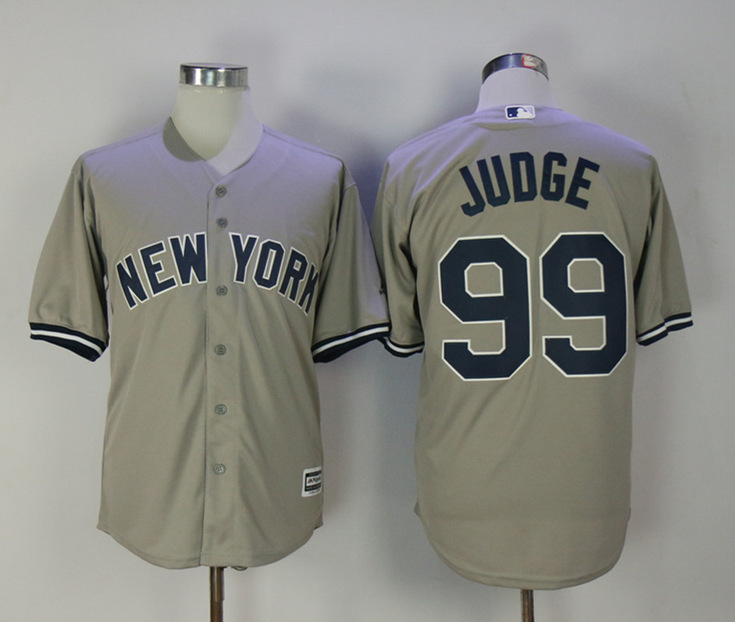 Yankees 99 Aaron Judge Gray Cool Base Jersey