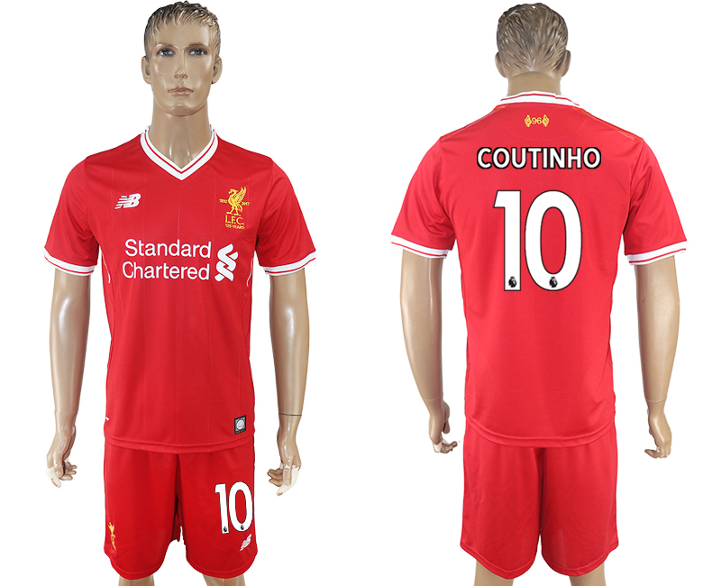 2017-18 Liverpool 10 COUTINHO Home Soccer Jersey
