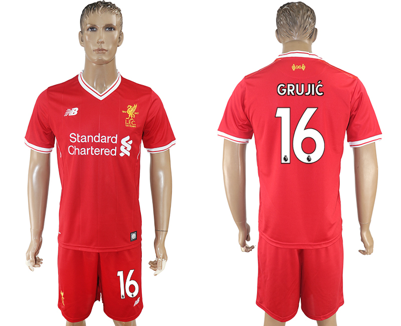 2017-18 Liverpool 16 GRUJIC Home Soccer Jersey