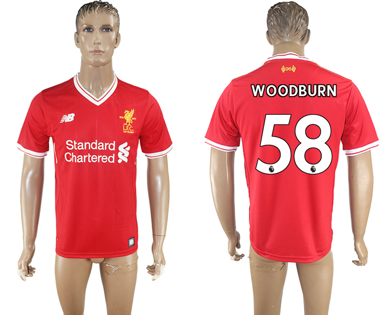 2017-18 Liverpool 58 WOODBURN Home Thailand Soccer Jersey 2017-18 Liverpool 58 WOODBURN Home Thailand Soccer Jersey