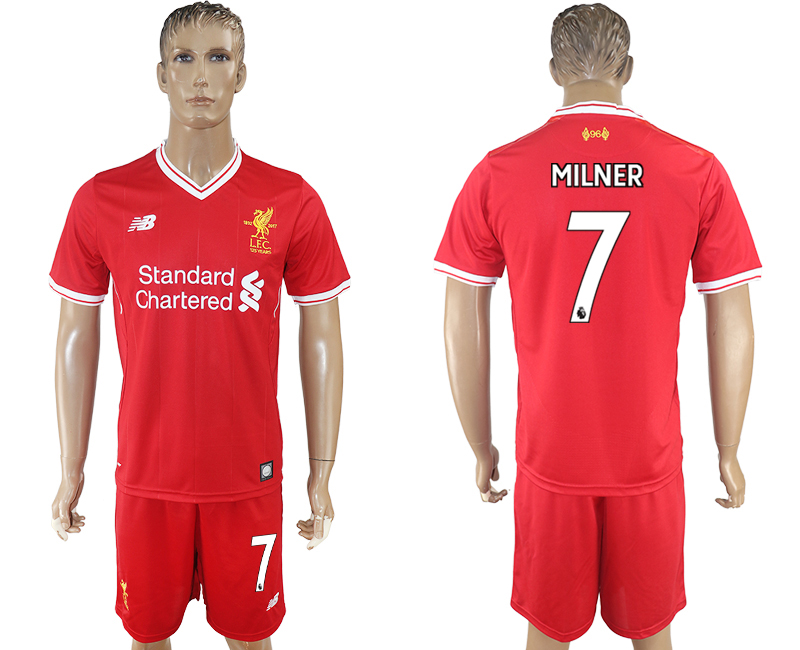 2017-18 Liverpool 7 MILNER Home Soccer Jersey