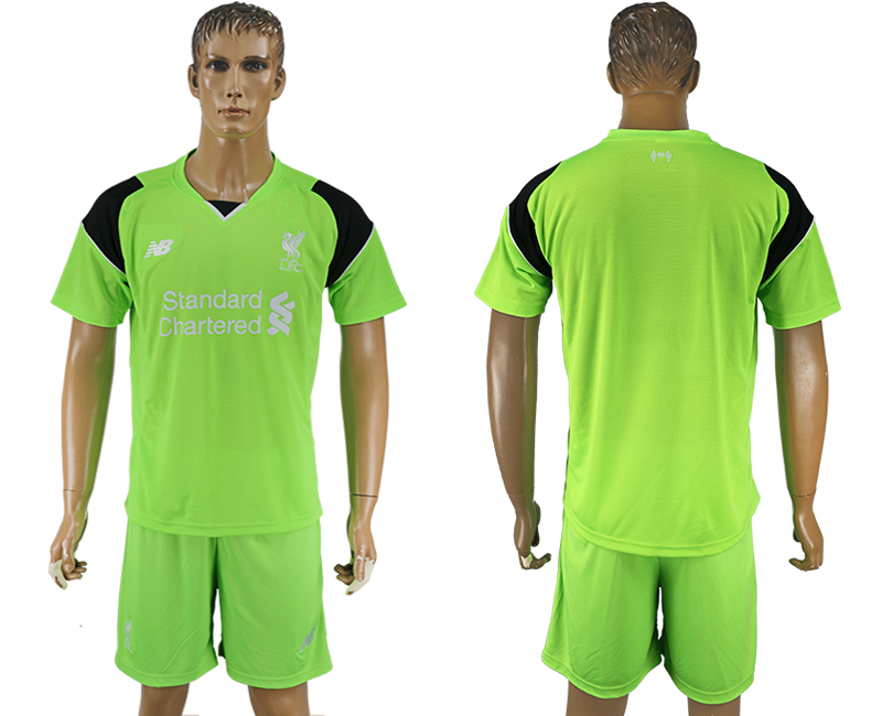 2017-18 Liverpool Green Goalkeeper Soccer Jersey