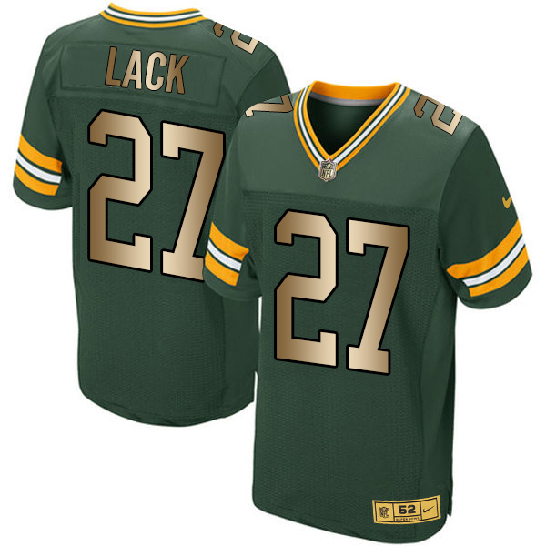 Nike Packers 27 Eddie Lacy Green Gold Elite Jersey