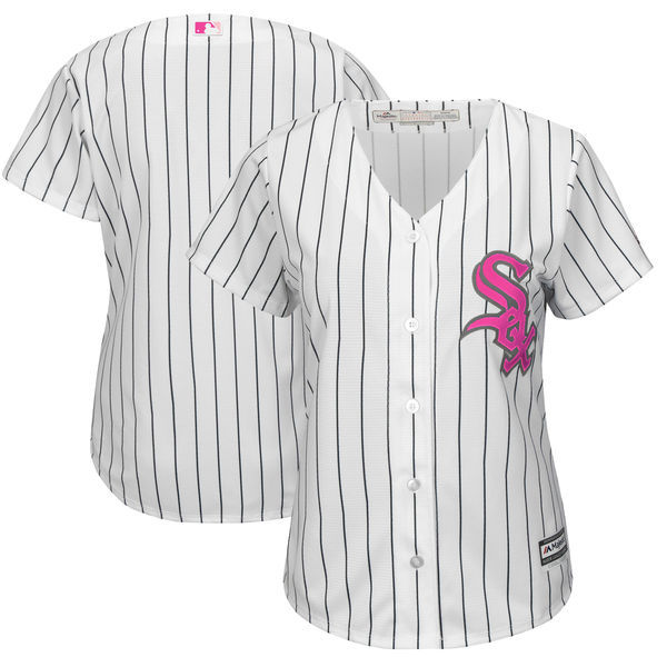 White Sox Blank White Women Mother's Day Cool Base Jersey