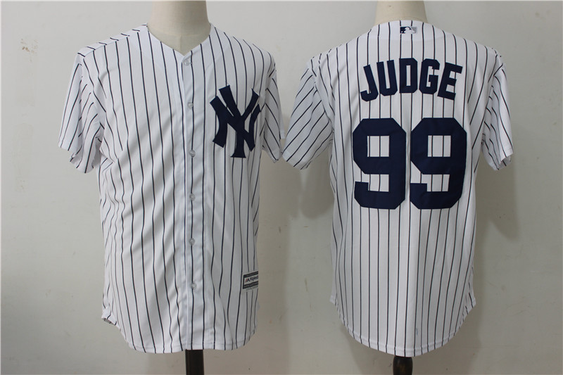 Yankees 99 Aaron Judge White Cool Base Jersey