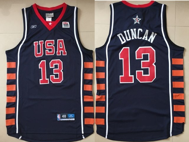 USA 13 Kevin Durant Navy Dream Team VI Jersey