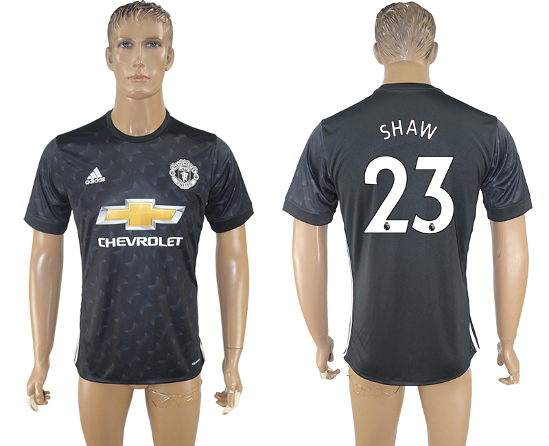 2017-18 Manchester United 23 SHAW Away Thailand Soccer Jersey