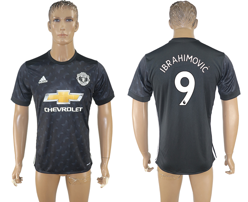 2017-18 Manchester United 9 IBRAHIMOVIC Away Thailand Soccer Jersey