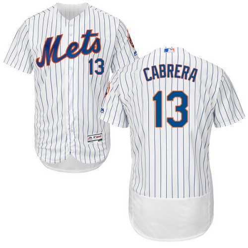 Mets 13 Asdrubal Cabrera White Flexbase Jersey