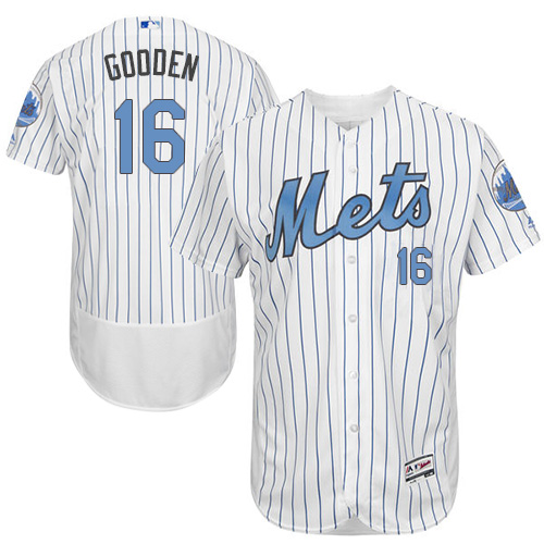 Mets 16 Dwight Gooden White Father's Day Flexbase Jersey