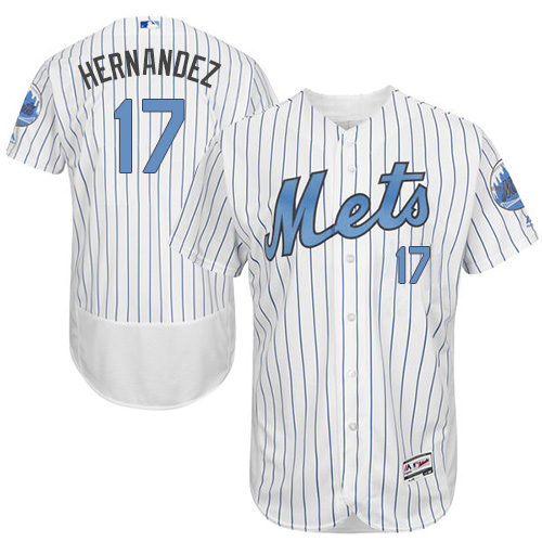 Mets 17 Keith Hernandez White Father's Day Flexbase Jersey
