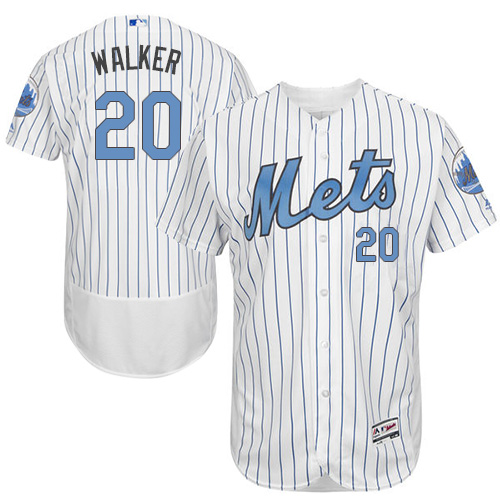 Mets 20 Neil Walker White Father's Day Flexbase Jersey