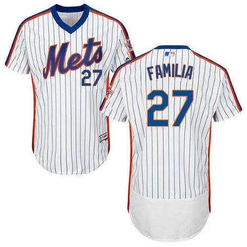 Mets 27 Jeurys Familia White Cooperstown Collection Flexbase Jersey