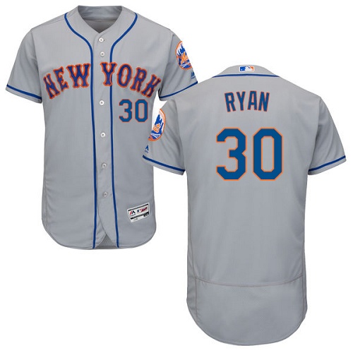 Mets 30 Nolan Ryan Gray Flexbase Jersey
