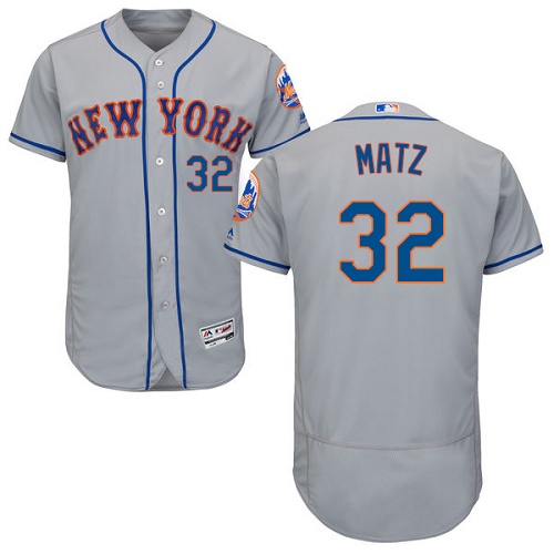 Mets 32 Steven Matz Gray Flexbase Jersey