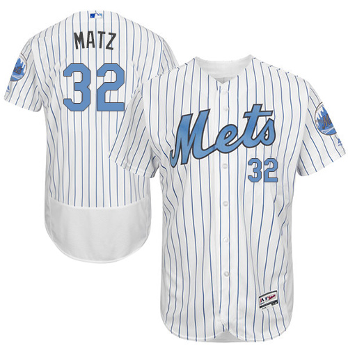 Mets 32 Steven Matz White Father's Day Flexbase Jersey