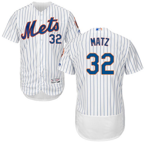 Mets 32 Steven Matz White Flexbase Jersey