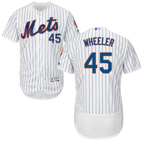 Mets 45 Zack Wheeler White Flexbase Jersey