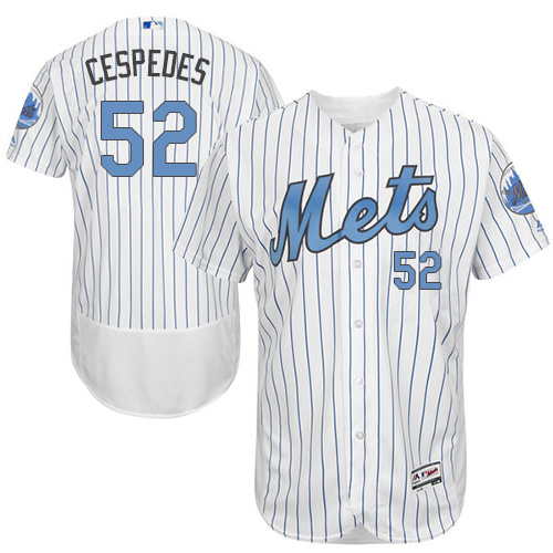 Mets 52 Yoenis Cespedes White Father's Day Flexbase Jersey