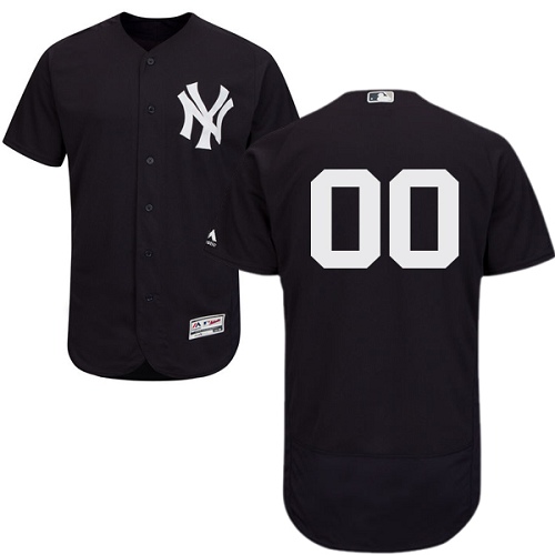 New York Yankees Navy Men's Flexbase Customized Jersey