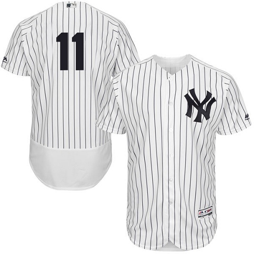 Yankees 11 Brett Gardner White Flexbase Jersey