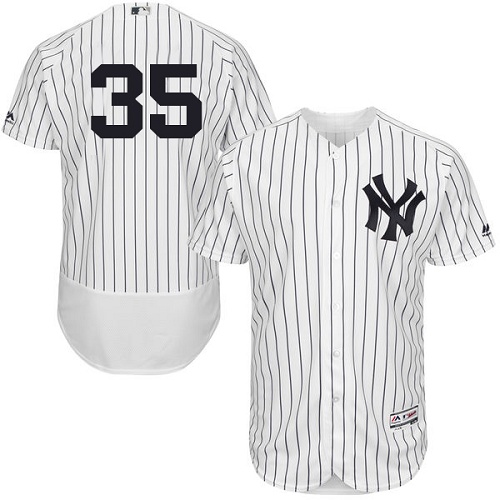 Yankees 35 Michael Pineda White Flexbase Jersey