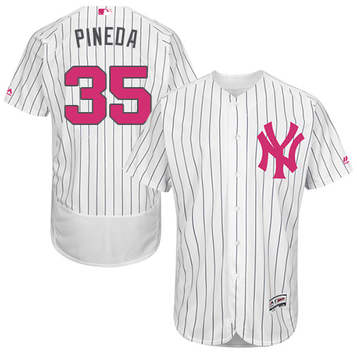 Yankees 35 Michael Pineda White Mother's Day Flexbase Jersey