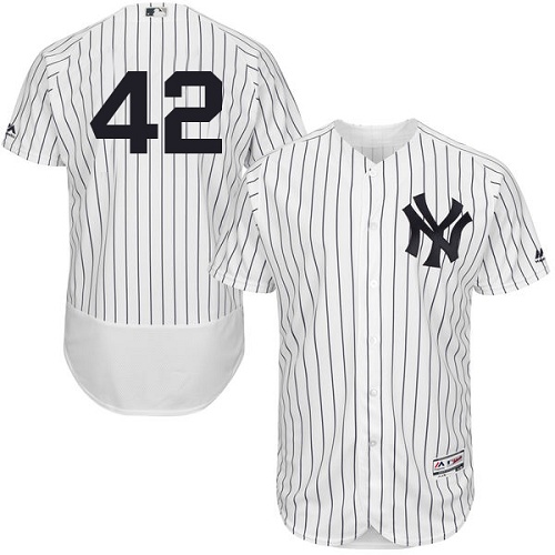 Yankees 42 Mariano Rivera White Flexbase Jersey