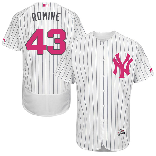 Yankees 43 Austin Romine White Mother's Day Flexbase Jersey