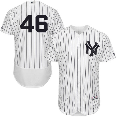 Yankees 46 Andy Pettiette White Flexbase Jersey