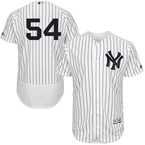 Yankees 54 Aroldis Chapman White Flexbase Jersey