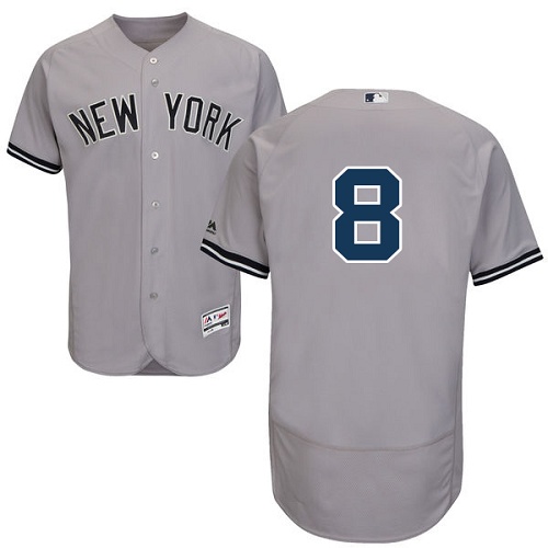 Yankees 8 Yogi Berra Gray Flexbase Jersey