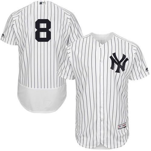 Yankees 8 Yogi Berra White Flexbase Jersey