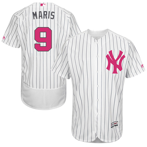 Yankees 9 Roger Maris White Mother's Day Flexbase Jersey