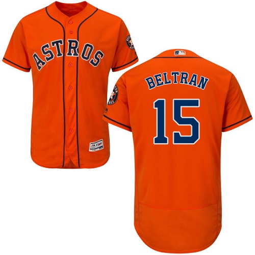 Astros 15 Carlos Beltran Orange Flexbase Jersey