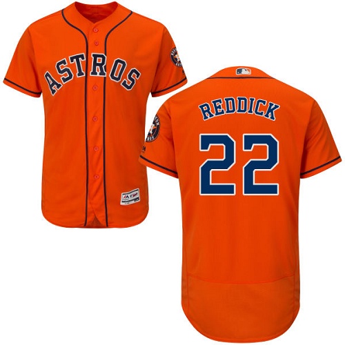 Astros 22 Josh Reddick Orange Flexbase Jersey