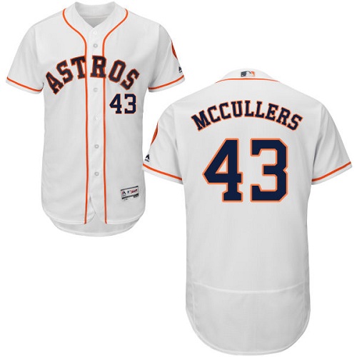Astros 43 Lance McCullers White Flexbase Jersey
