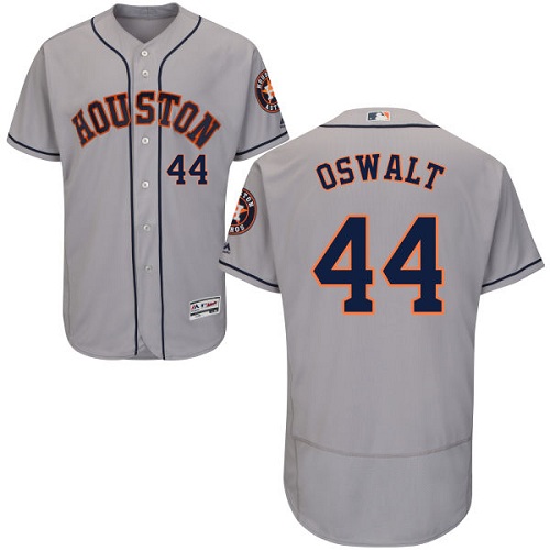 Astros 44 Roy Oswalt Gray Flexbase Jersey