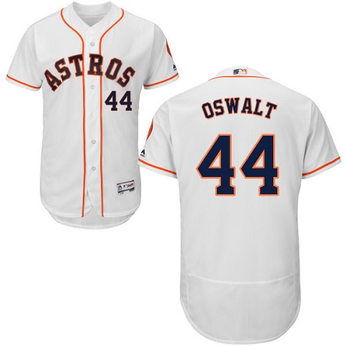 Astros 44 Roy Oswalt White Flexbase Jersey