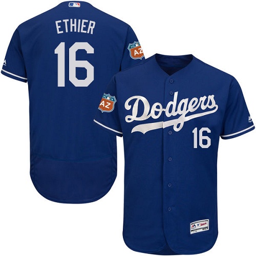 Dodgers 16 Andre Ethier Blue Flexbase Jersey