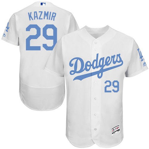 Dodgers 29 Scott Kazmir White Father's Day Flexbase Jersey