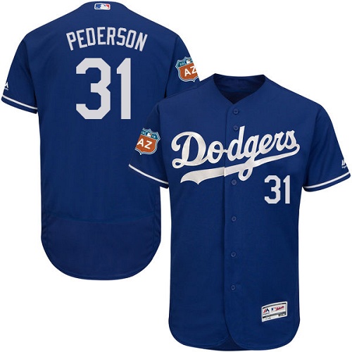 Dodgers 31 Joc Pederson Blue Flexbase Jersey - Click Image to Close