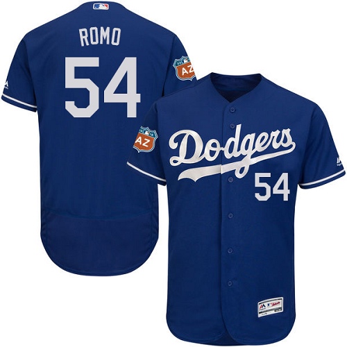 Dodgers 54 Sergio Romo Blue Flexbase Jersey