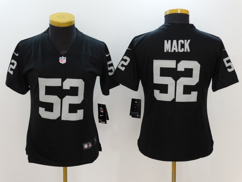 Nike Raiders 52 Khalil Mack Black Women Limited Jersey