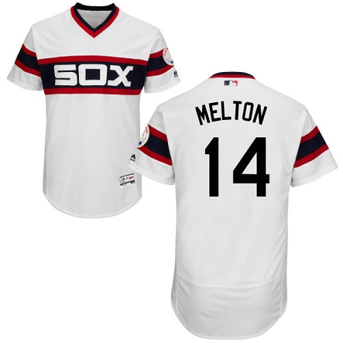 White Sox 14 Bill Melton White Cooperstown Collection Flexbase Jersey