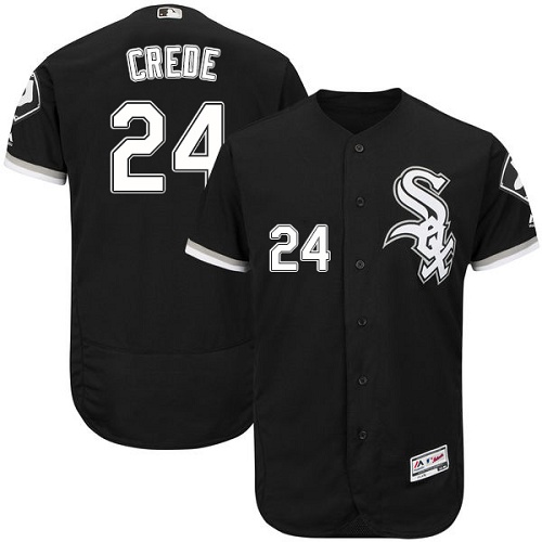 White Sox 24 Joe Crede Black Flexbase Jersey