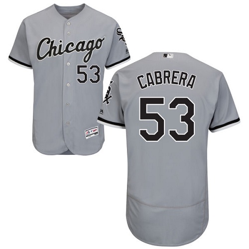 White Sox 53 Melky Cabrera Gray Flexbase Jersey