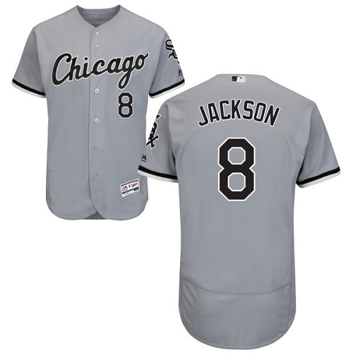 White Sox 8 Bo Jackson Gray Flexbase Jersey